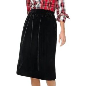 J. Crew Elegant Black Midi Skirt Holiday